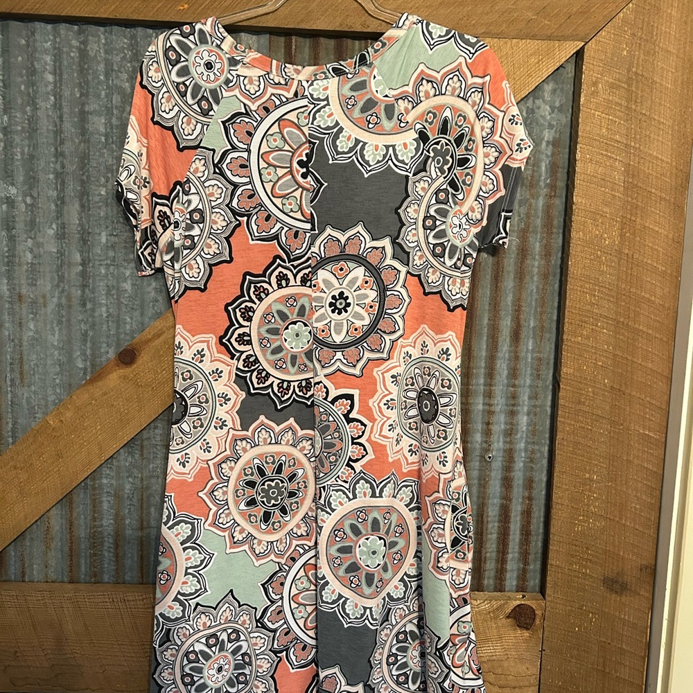 Colorful Mandala Pattern Dress - Picture 2 of 2